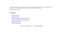 Desktop Screenshot of exchangebitcoins.com
